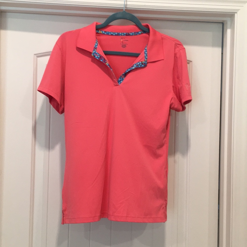 Bright Pink Ladies Polo